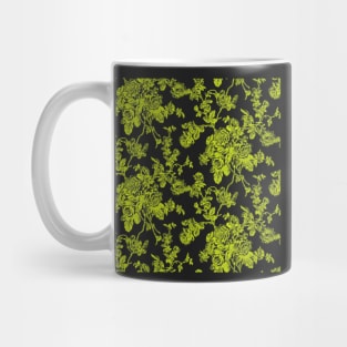 Toile, Matcha Green Roses Mug